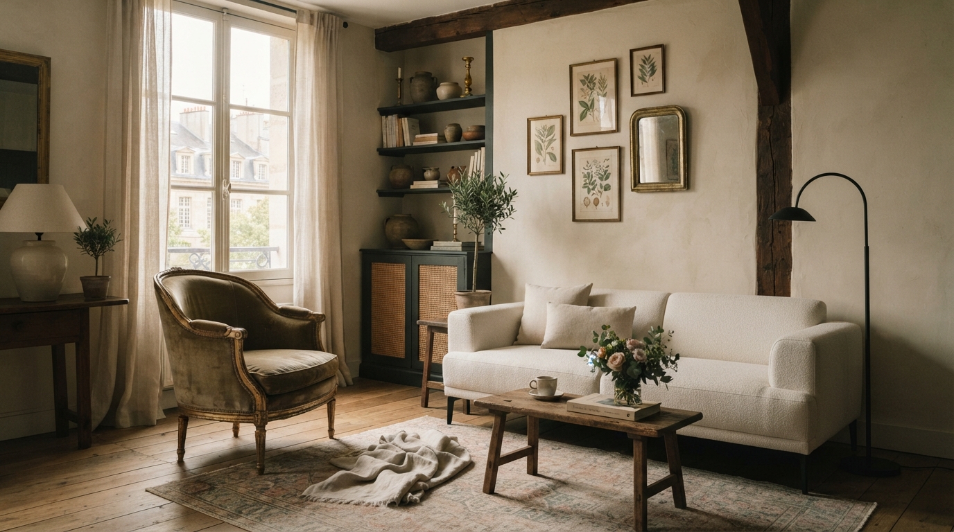 Editorial illustration for Four European Interior Design Styles, Compared: Which Aesthetic Fits Your Home?