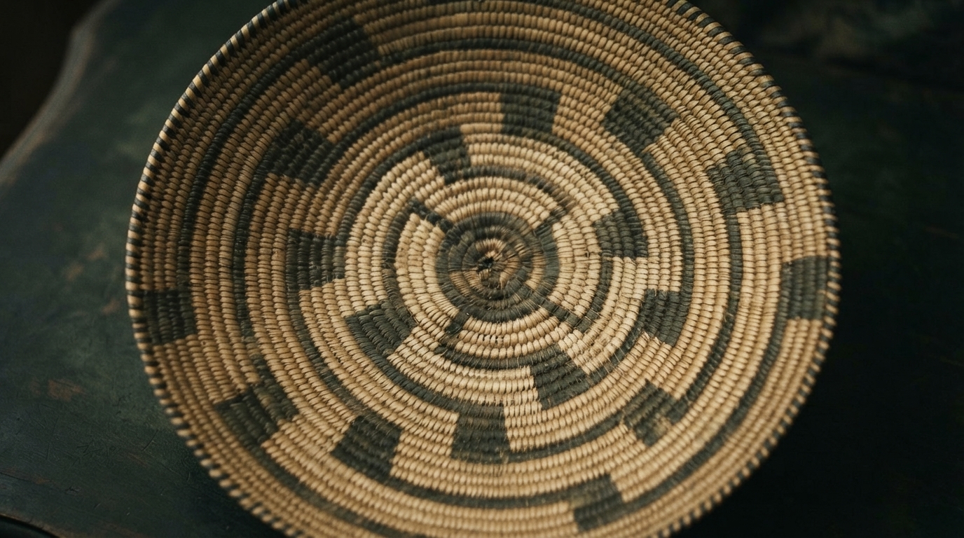 Editorial illustration for Plaiting, Twining, and Coiling: How to Read a Native North American Basket