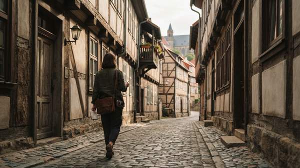 Editorial illustration for Quedlinburg, Pienza or Èze? Three Historic Towns for a Slow Traveler Who Wants More Than Postcards