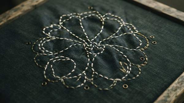 Editorial illustration for Sashiko Explained: How a Japanese Mending Stitch Became Two Distinct Pattern Traditions