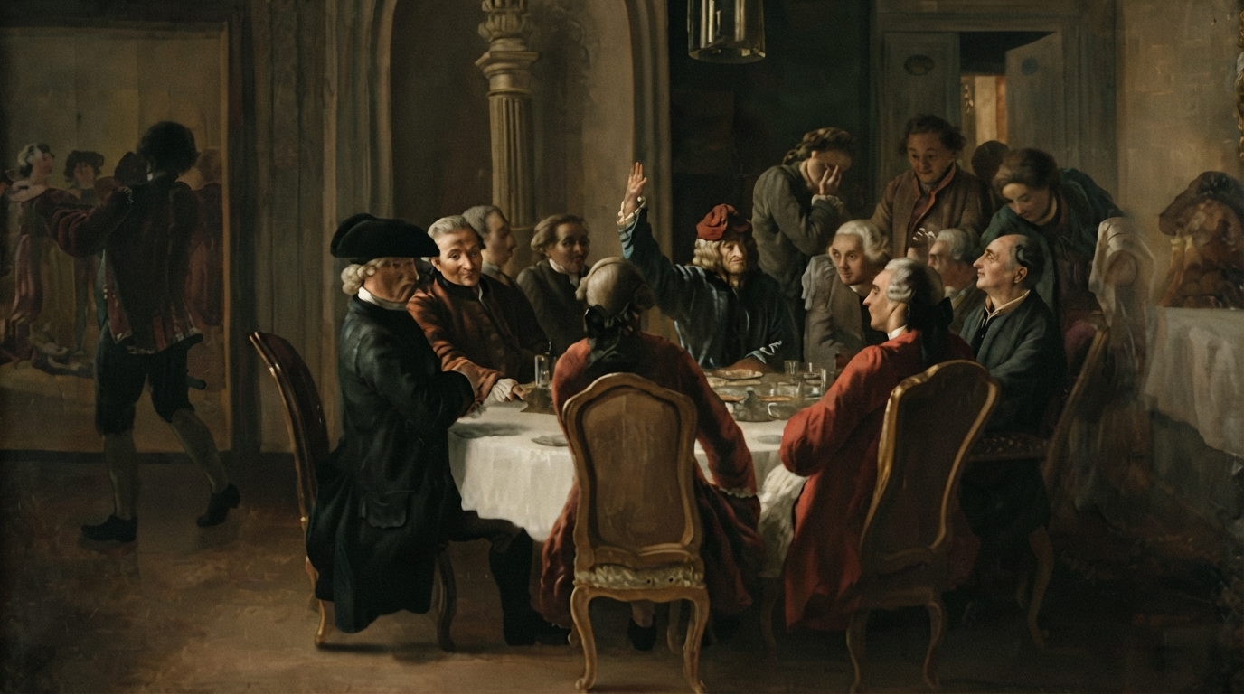 Editorial illustration for What Was a Literary Salon? Elite Leisure That Shaped the Enlightenment